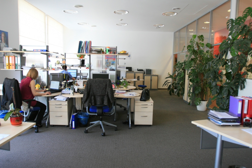 Офис построен по принципу open space