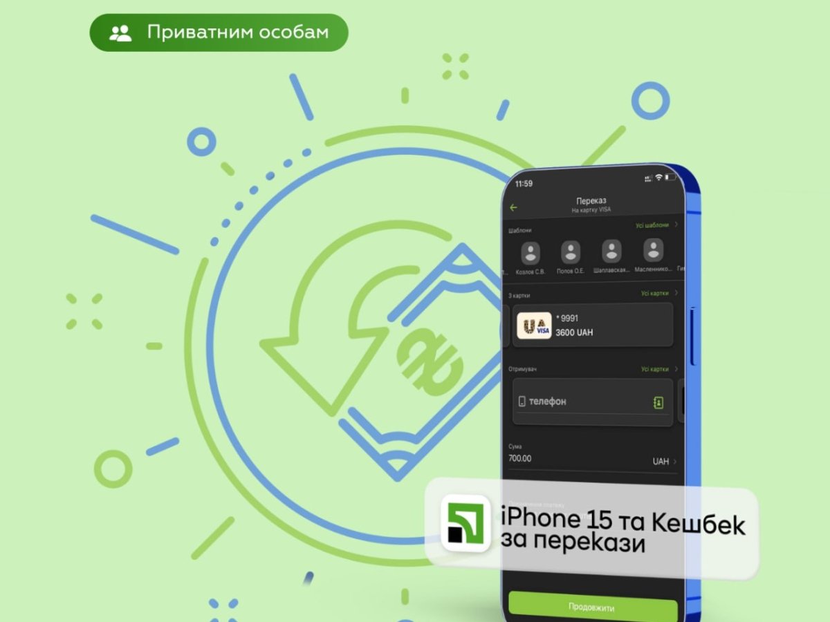 Приватбанк запускает кэшбеки за переводы по телефону — Delo.ua