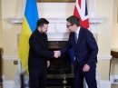 Володимир Зеленський та прем'єр-міністр Великої Британії Енді Бернем