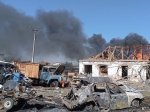 Берислав, пожар, разрушения, автомобили