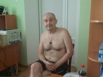 Николай Чаус. Фото сделано в сельсовете Мазуровки