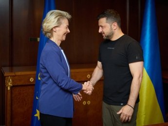 Урсула фон дер Ляєн та Володимир Зеленський