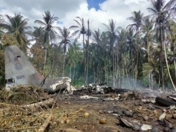 Место авиакатастрофы на Филиппинах. Фото: twitter.com/cnnphilippines