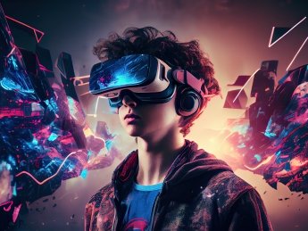 Виртуальная реальность, VR, парень