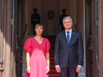 Гитанас Науседа и Керсти Кальюлайд. Фото: сайт президента Литвы