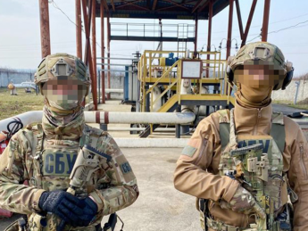 Бойцы СБУ на одном из объектов нефтепродуктопровода. Фото: СБУ