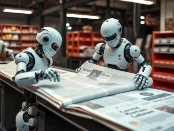 работы с газетой, ИИ