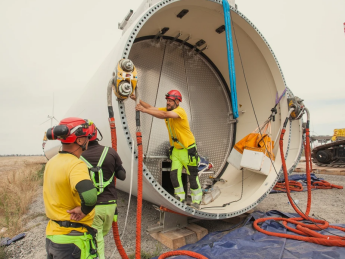 будівництво ВЕС, працівники