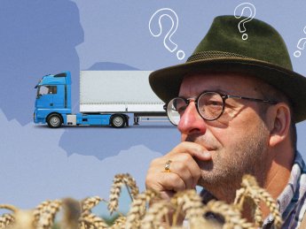 Польша запретила ввоз зерна и продовольствия из Украины. Иллюстрация: Алексей Левченко / Delo.ua