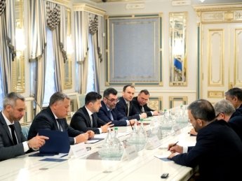 Встреча Владимира Зеленского и Мохаммада Эслами. Фото: ОПУ