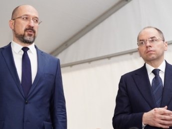 Премьер Денис Шмыгаль и министр здравохранения Максим Степанов