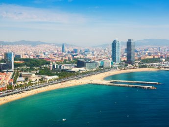 барселона житло будинки море набережна пляж