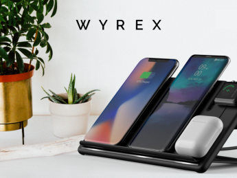 Беспроводная зарядка Wyrex, созданная украинцами, собрала более $90 тыс. на Kickstarter