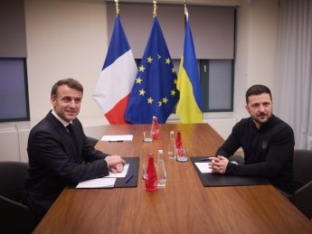 Емманюель Макрон та Володимир Зеленський