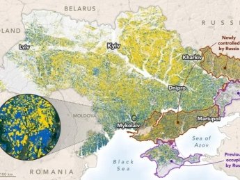 РФ контролирует более 20% сельхозугодий Украины: данные спутниковых снимков NASA