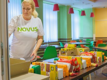 Мережа супермаркетів NOVUS передала українцям продуктів на 60 мільйонів гривень