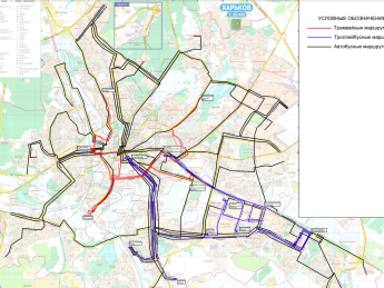 Возобновление транспорта в Харькове: обнародована схема маршрутов