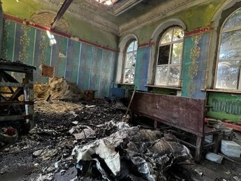 пожар купянск вокзал после обстрела