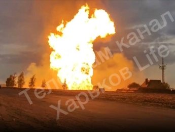 харківщина, газопровід, аварія, пожежа, вогонь
