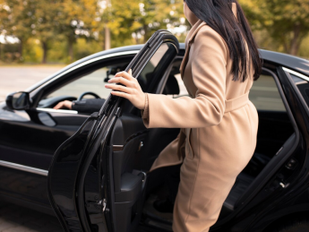 автомобиль, женщина, такси