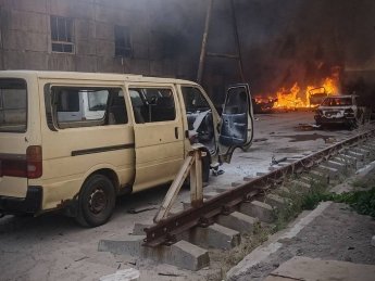Атаковане сортувальне депо