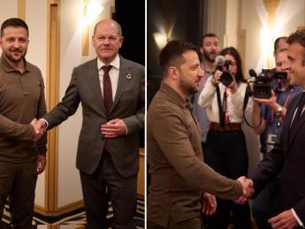 зеленський, шольц, макрон