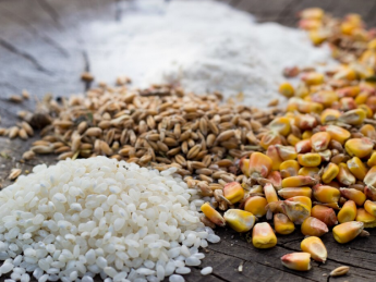рис, пшеница, кукуруза