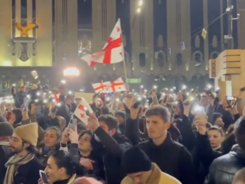 Протесты в Тбилиси, 9 марта 2023, митинг, Грузия