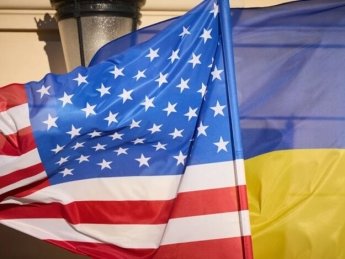 Украина, США, флаги