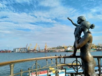 одесса, одесский порт, морвокзал, жена моряка, памятник