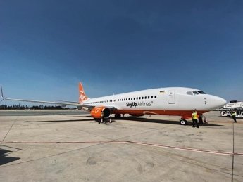 Самолет авиакомпании SkyUp. Фото: facebook.com/skyup.aero