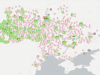 ЛУН запустив онлайн-карту заправок, супермаркетів та поштових сервісів, що працюють під час війни