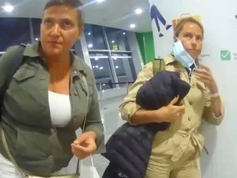 В Сети появилось видео с Савченко, отказавшейся подтвердить Covid-сертификат в аэропорту