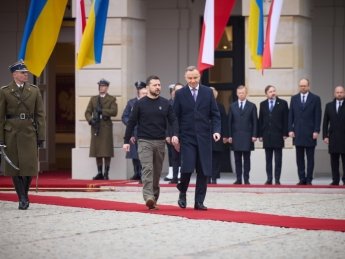 Президент України Володимир Зеленський із президентом Польщі Анджеєм Дудою. Фото: пресслужба ОП