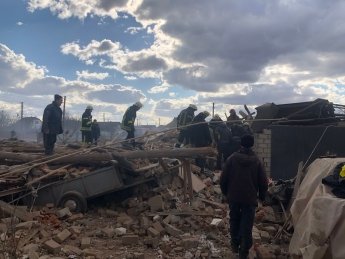 В Бородянке попаданием снаряда уничтожен дом