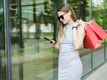 дівчина, покупки