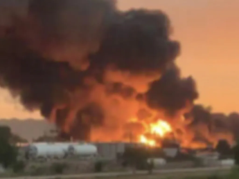 атака, пожар