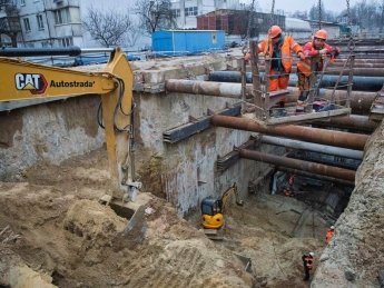 В Киеве продолжается строительство метро на Виноградаре