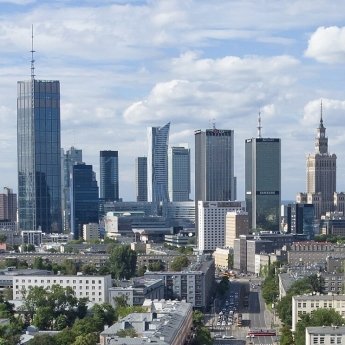 Варшава дома город