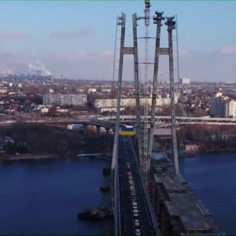 У Запоріжжі відкрили найбільший в Україні вантовий міст (ФОТО, ВІДЕО)