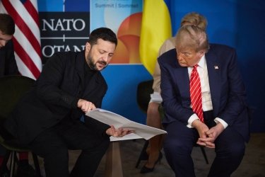 Фото 3 — "Будем работать дальше": Зеленский рассказал о встрече с Трампом на саммите НАТО (ФОТО)