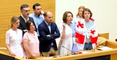 Фото 3 — В Грузии массовые протесты: оппозиция штурмует парламент (ФОТО и ВИДЕО)