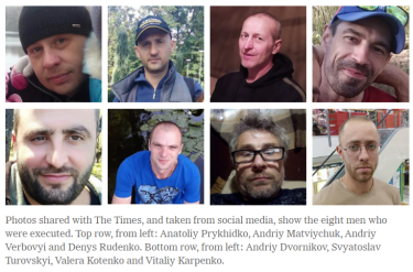 Фото 3 — СМИ опубликовали видеодоказательства казни российскими военными восьми человек в Буче