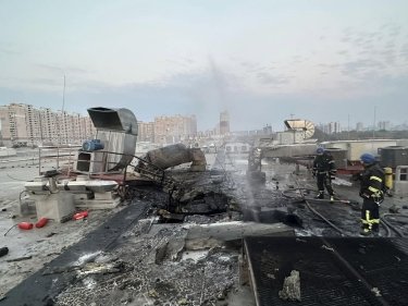 Фото 3 — Ночная атака на Киев: в результате падения обломков погибли два человека (ФОТО)