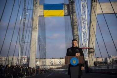 Фото 2 — У Запоріжжі відкрили найбільший в Україні вантовий міст (ФОТО, ВІДЕО)