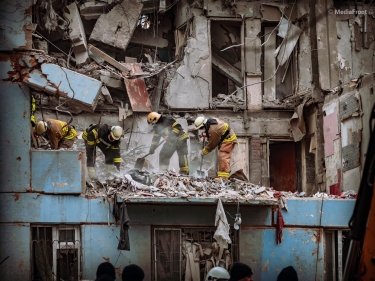 Фото 3 — В Запорожье завершили разбор завалов пятиэтажки, разрушенной ракетным обстрелом