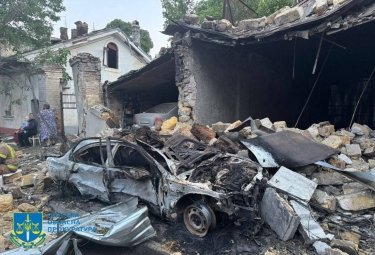 Фото 7 — РФ здійснила масовані атаки на Київ та Одесу: численні пожежі, руйнування, є загиблі та поранені (ФОТО, ВІДЕО)