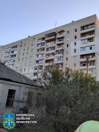 Фото 5 — Российские войска обстреляли Новобаварский район Харькова, есть раненые (ФОТО)