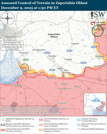 Фото 4 — Карта боевых действий в Украине на 10 декабря 2025 года