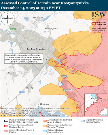 Фото 6 — Карта боевых действий в Украине на 15 декабря 2025 года